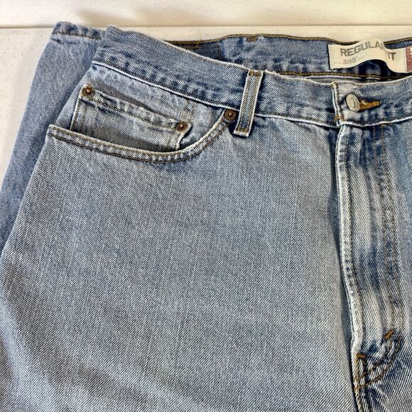Levi's 505 Straight Fit Jeans Men's 38x30 Blue Light Wash - Picture 2 of 11